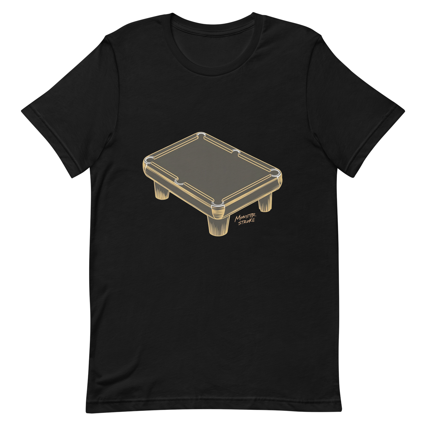 Pool Table Sketch Unisex t-shirt