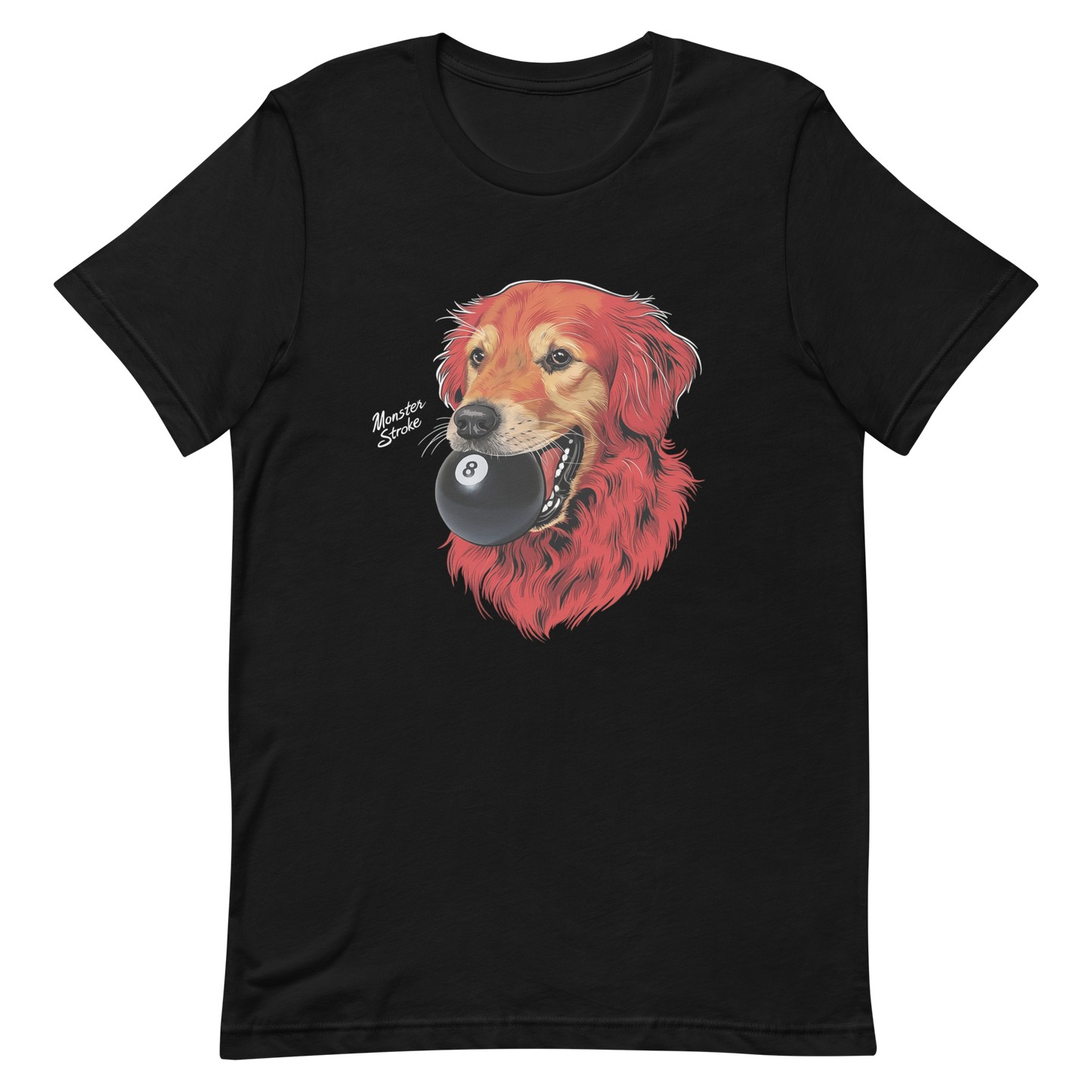 8-ball Dog Unisex t-shirt