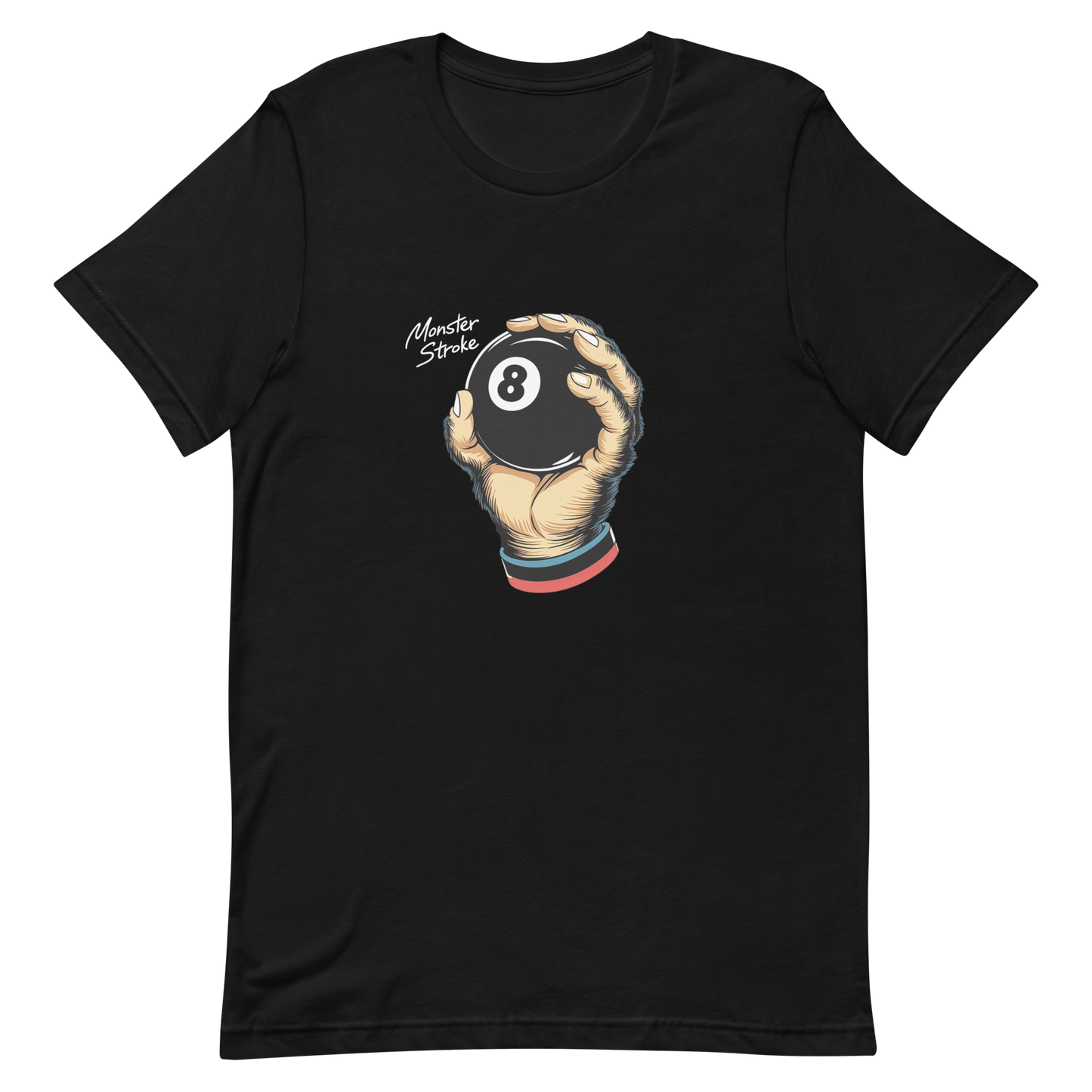 Monster Stroke 8-ball Monkey Paw Unisex t-shirt