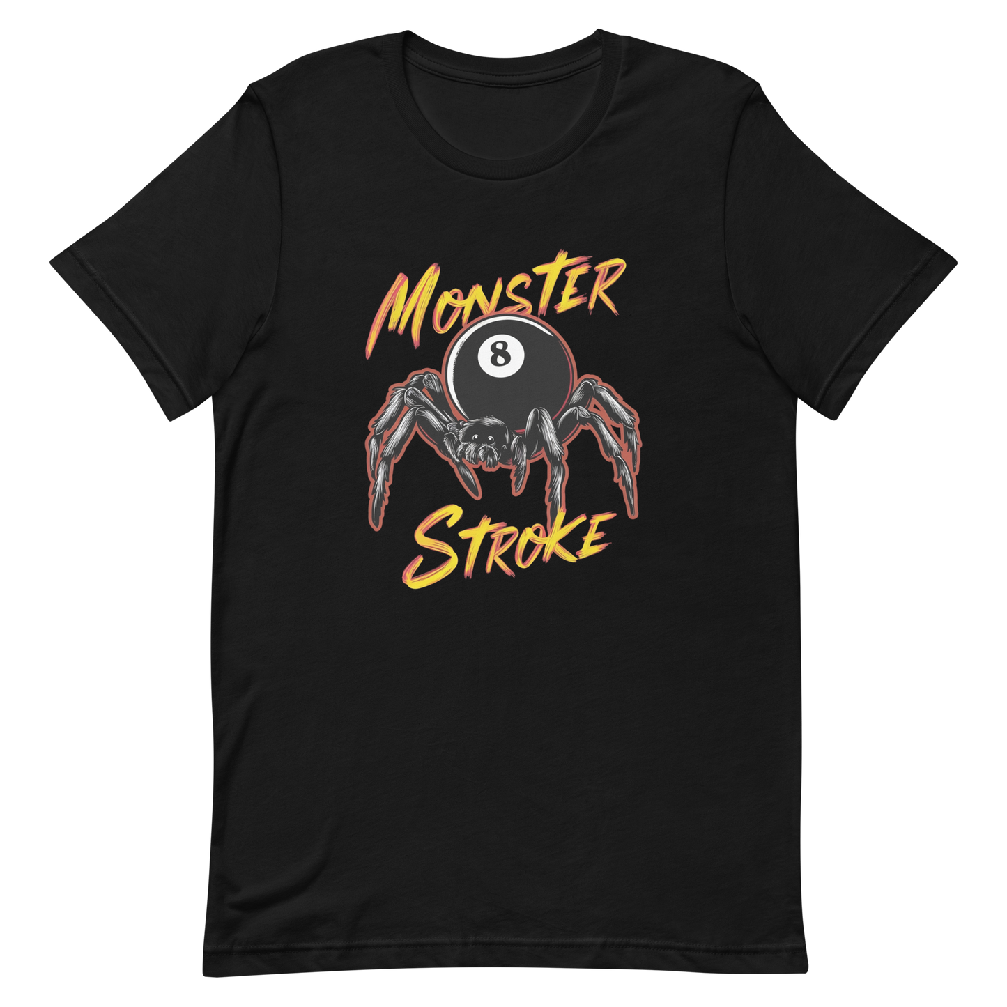 Monster Stroke 8-ball Spider Unisex t-shirt