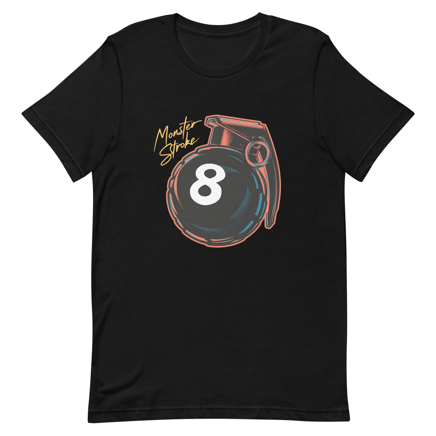Monster Stroke 8-ball Grenade Unisex t-shirt