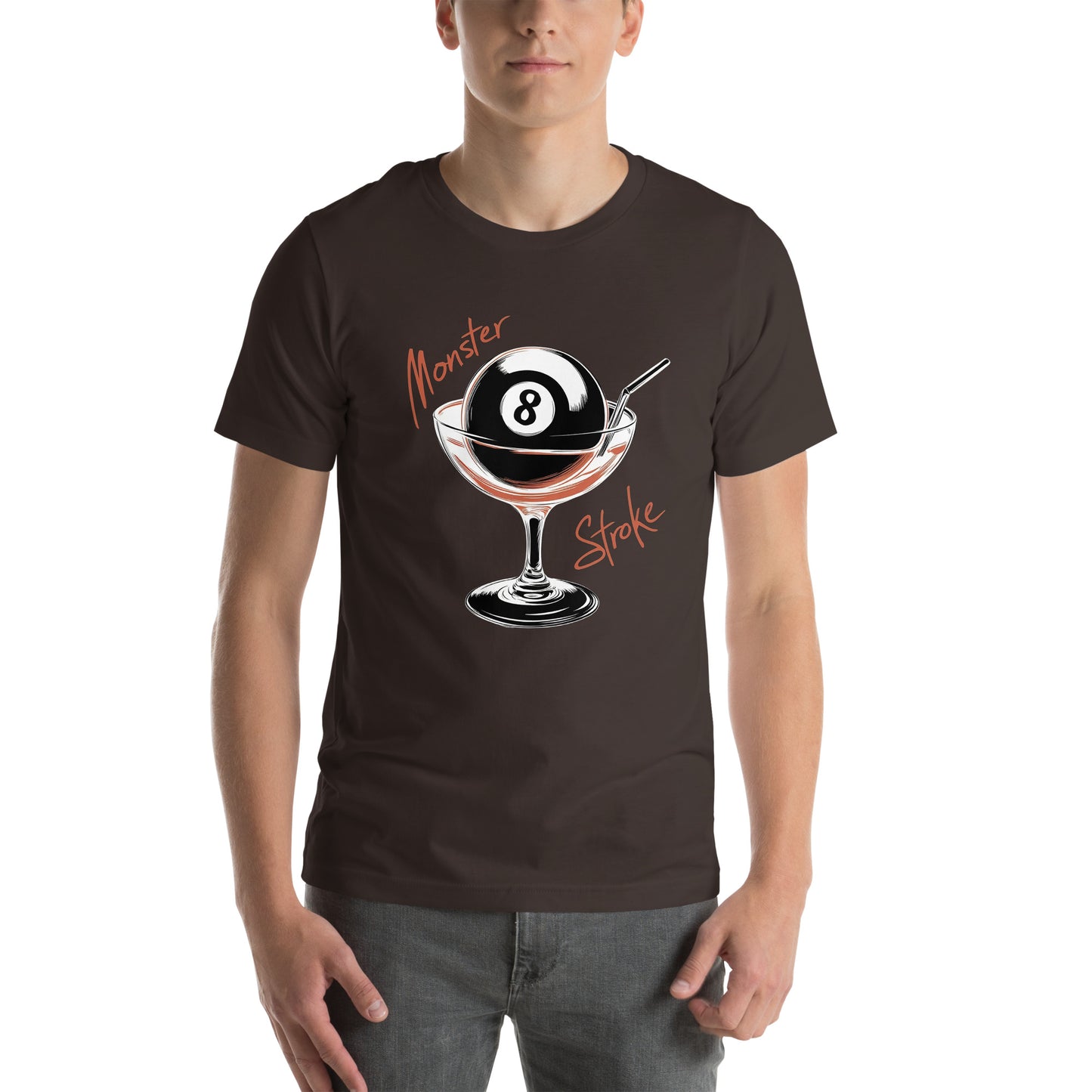 Monster Stroke 8-ball Cocktail Unisex t-shirt