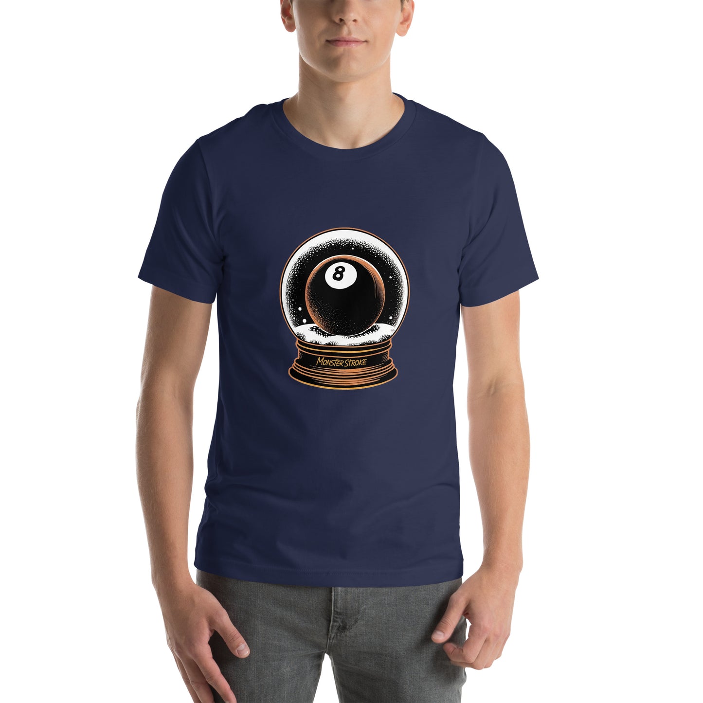 8-ball Snow Globe Unisex t-shirt