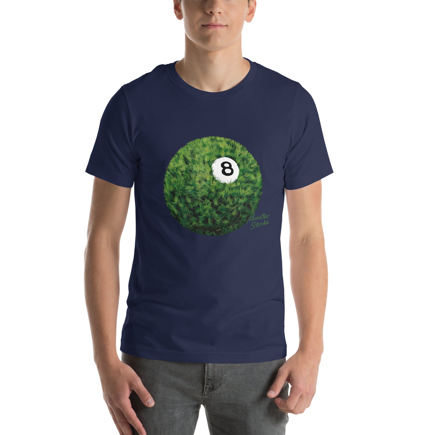 8-ball Grass billiards ball Unisex t-shirt