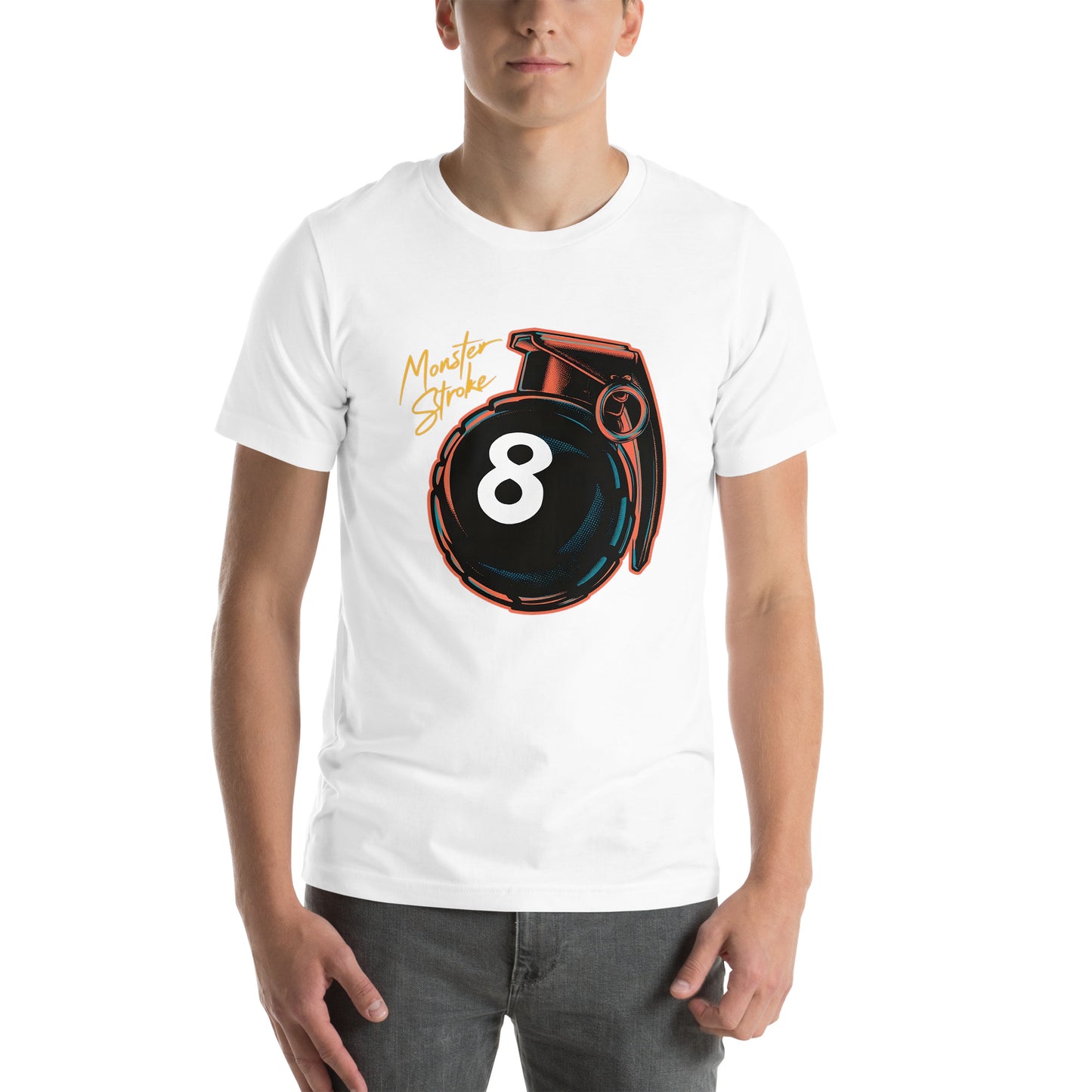 Monster Stroke 8-ball Grenade Unisex t-shirt
