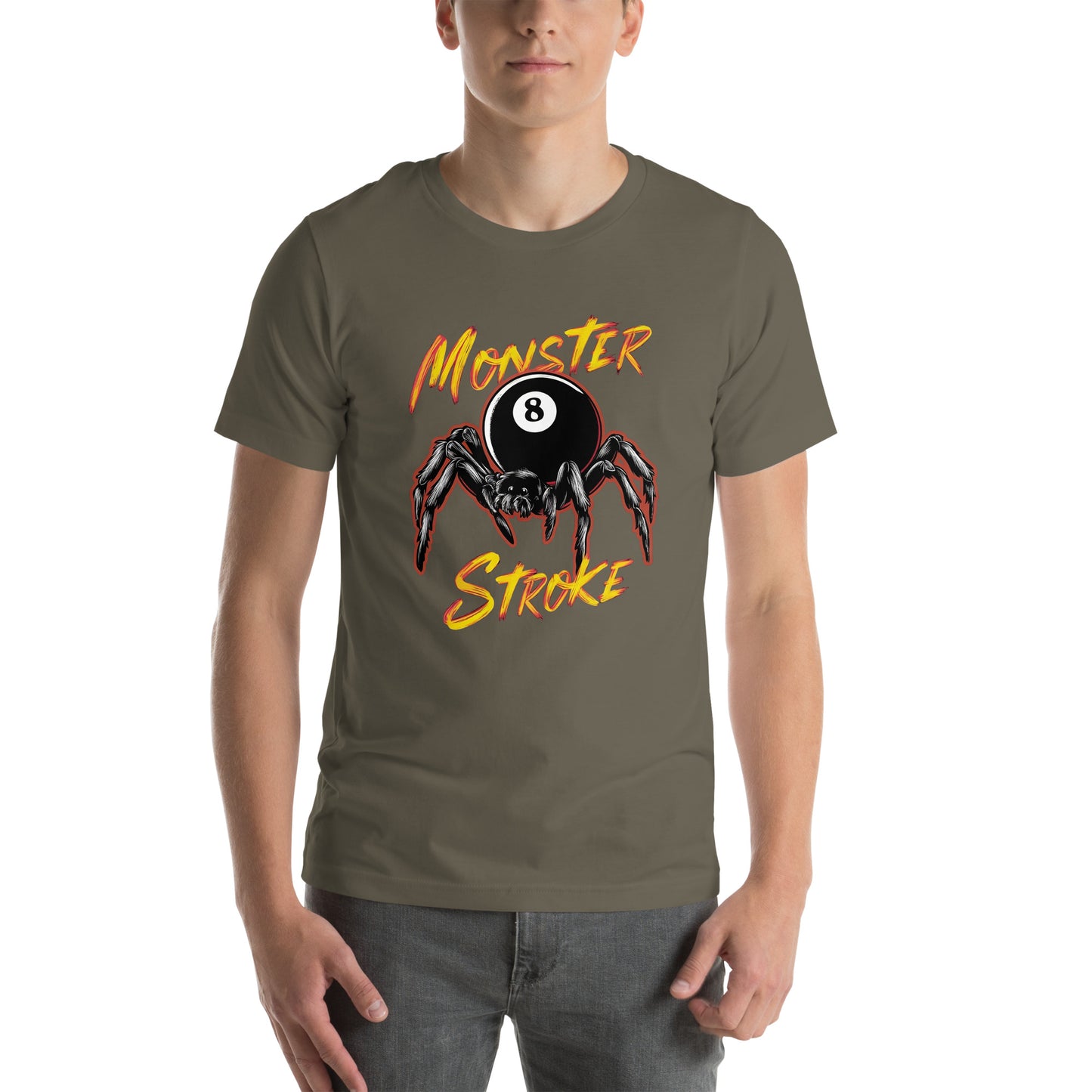 Monster Stroke 8-ball Spider Unisex t-shirt