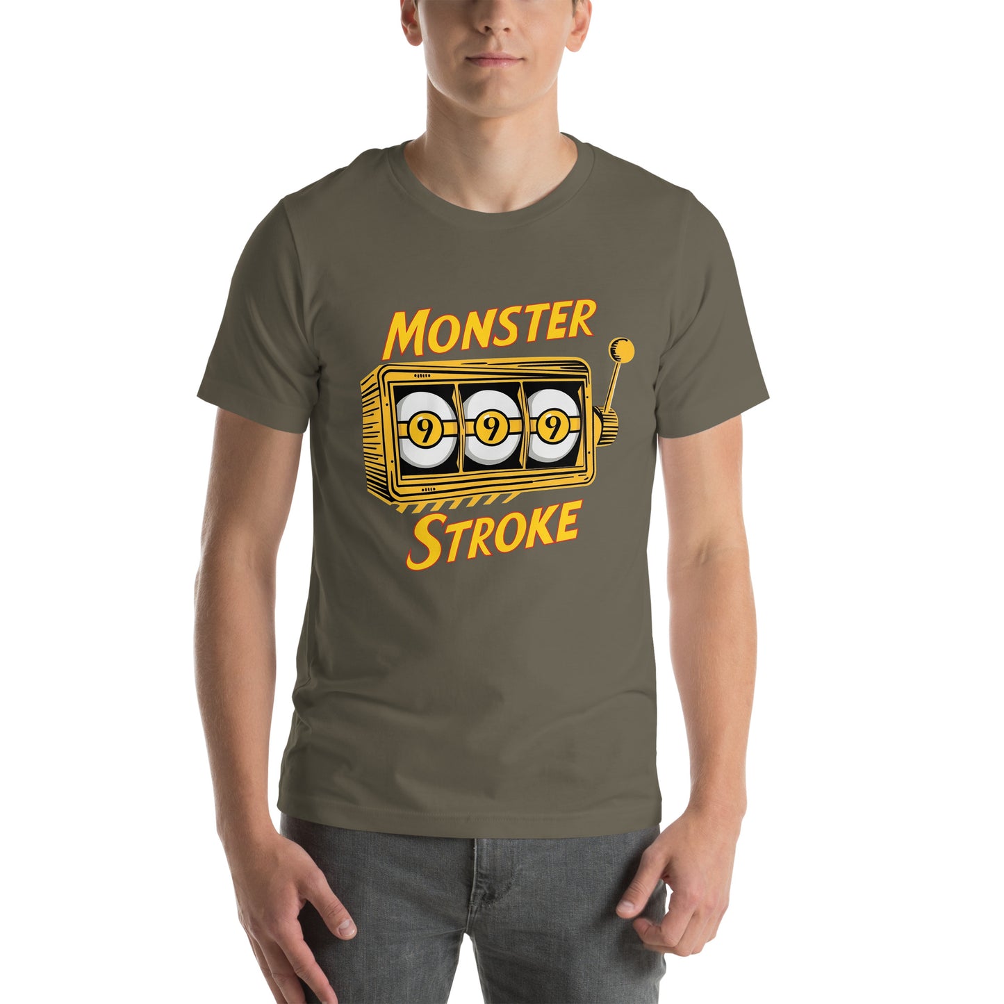 Monster Stroke Golden 9-ball Slot machine Unisex t-shirt