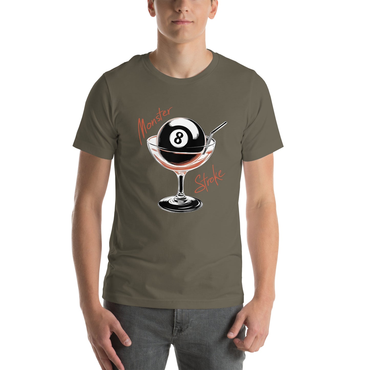 Monster Stroke 8-ball Cocktail Unisex t-shirt