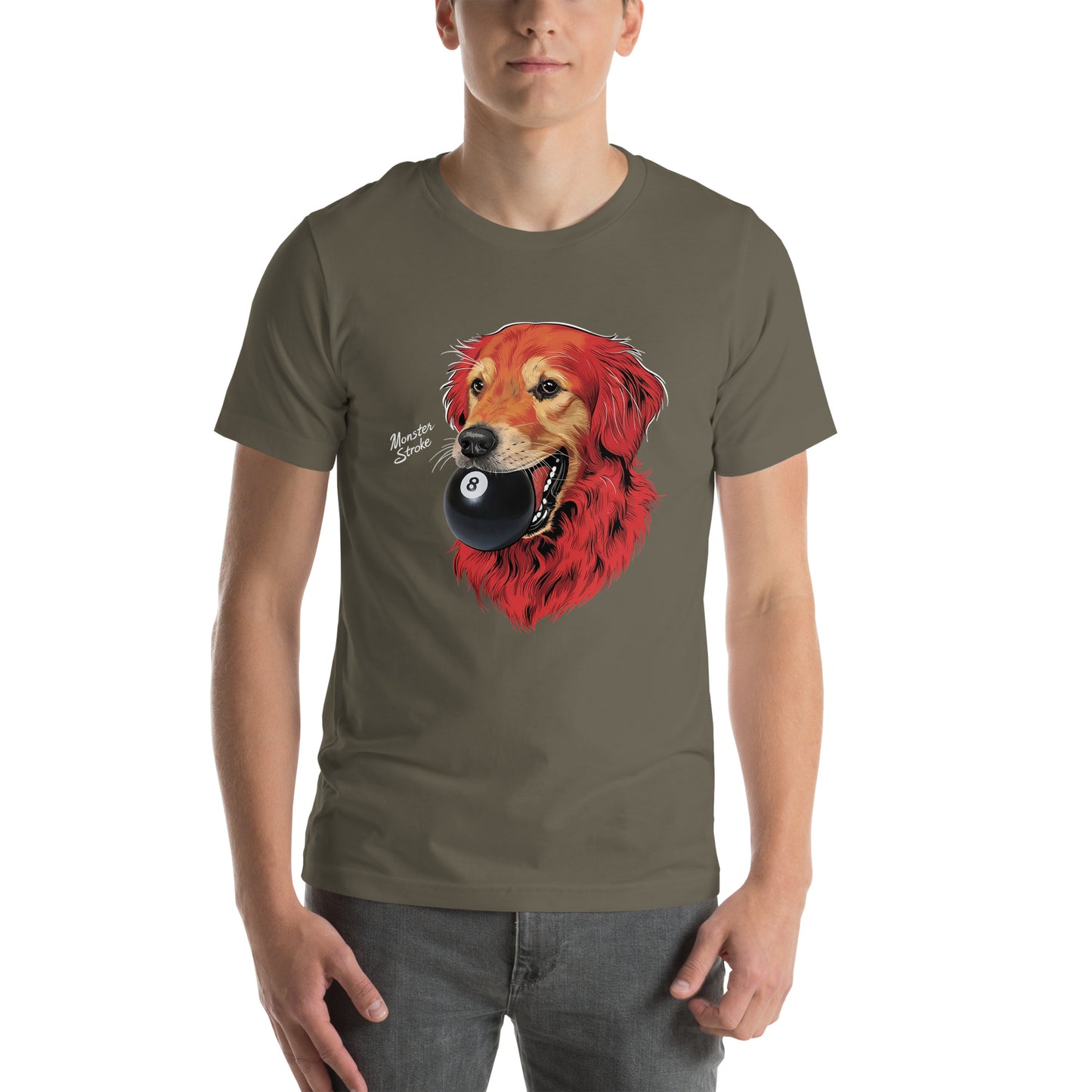 8-ball Dog Unisex t-shirt