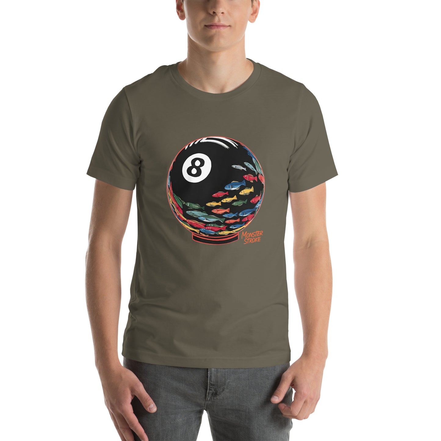 8-ball Fish Bowl Unisex t-shirt