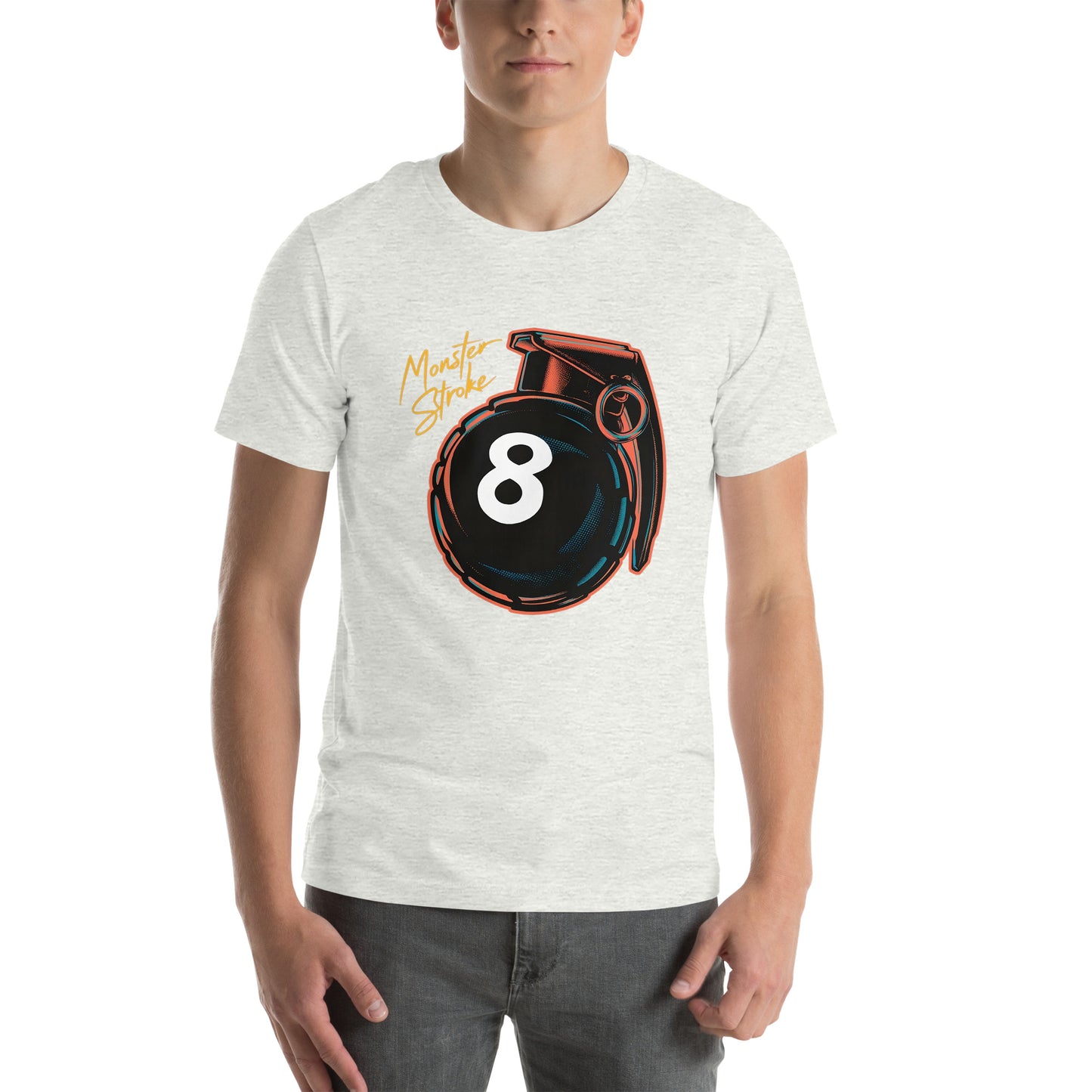 Monster Stroke 8-ball Grenade Unisex t-shirt