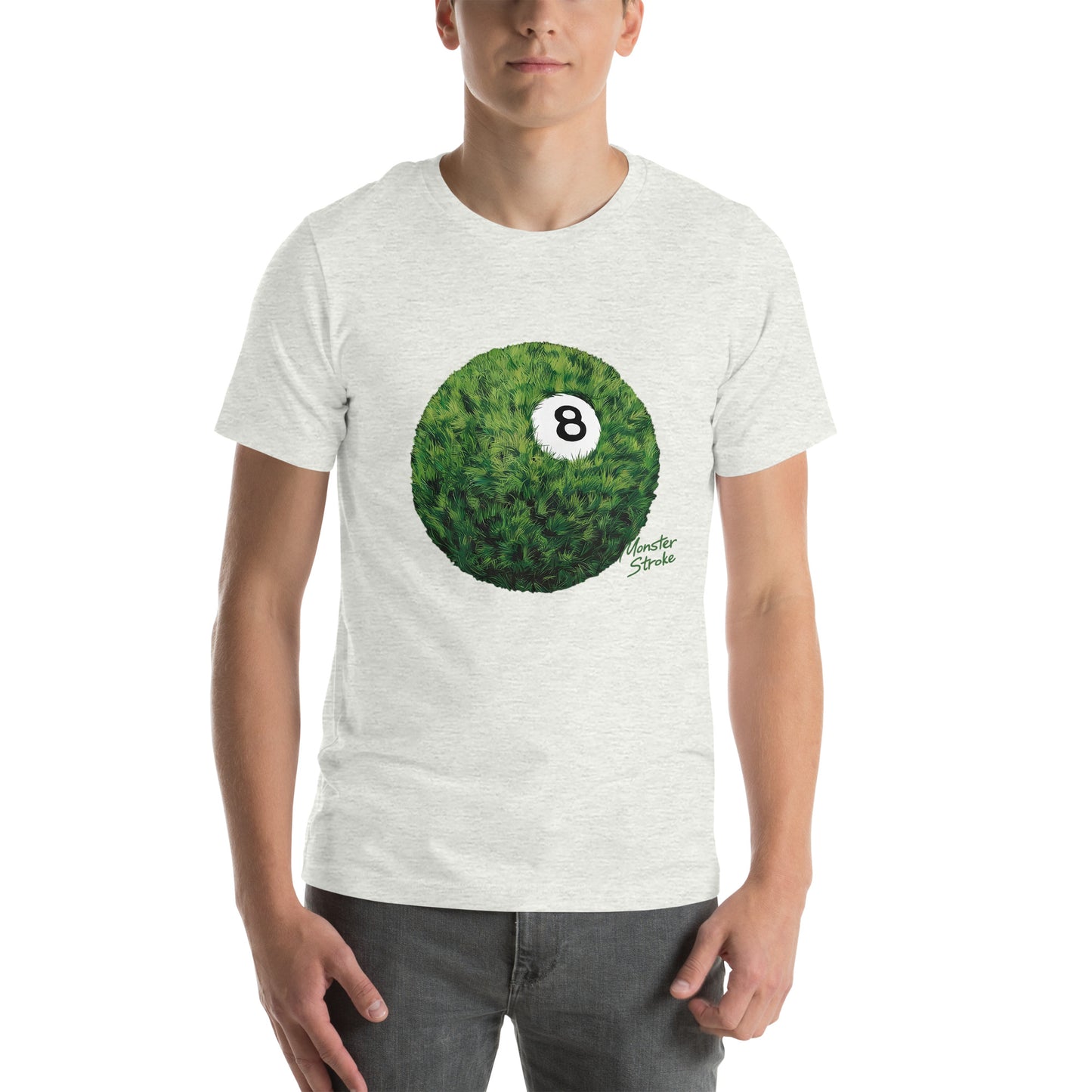 8-ball Grass billiards ball Unisex t-shirt