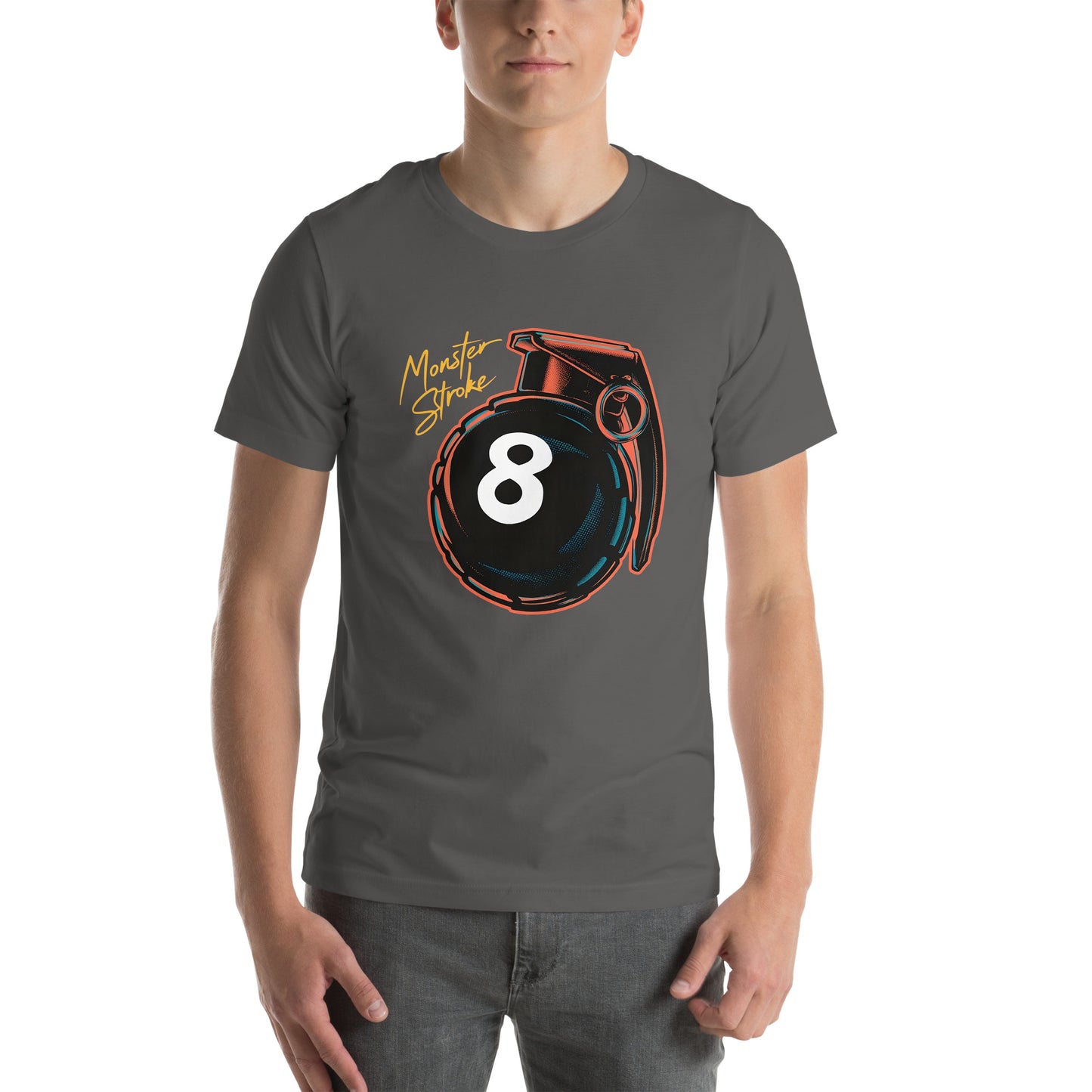 Monster Stroke 8-ball Grenade Unisex t-shirt