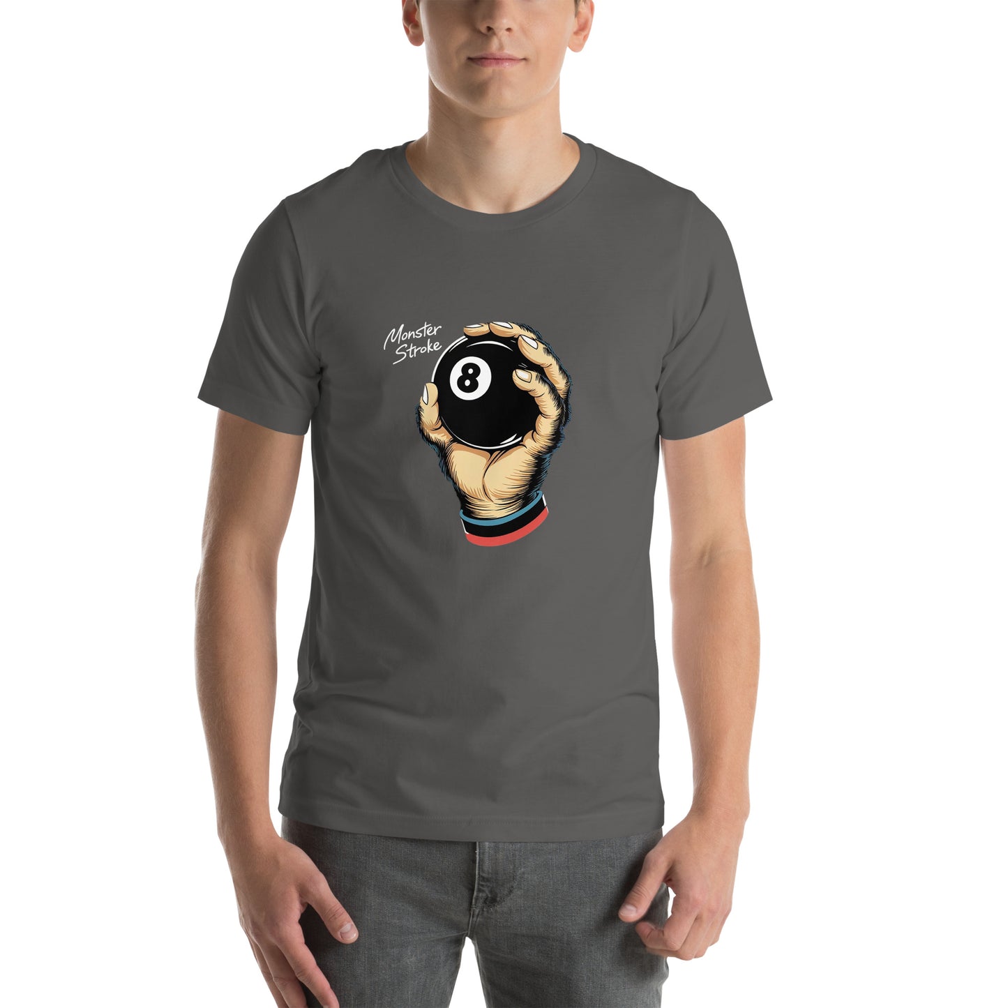 Monster Stroke 8-ball Monkey Paw Unisex t-shirt