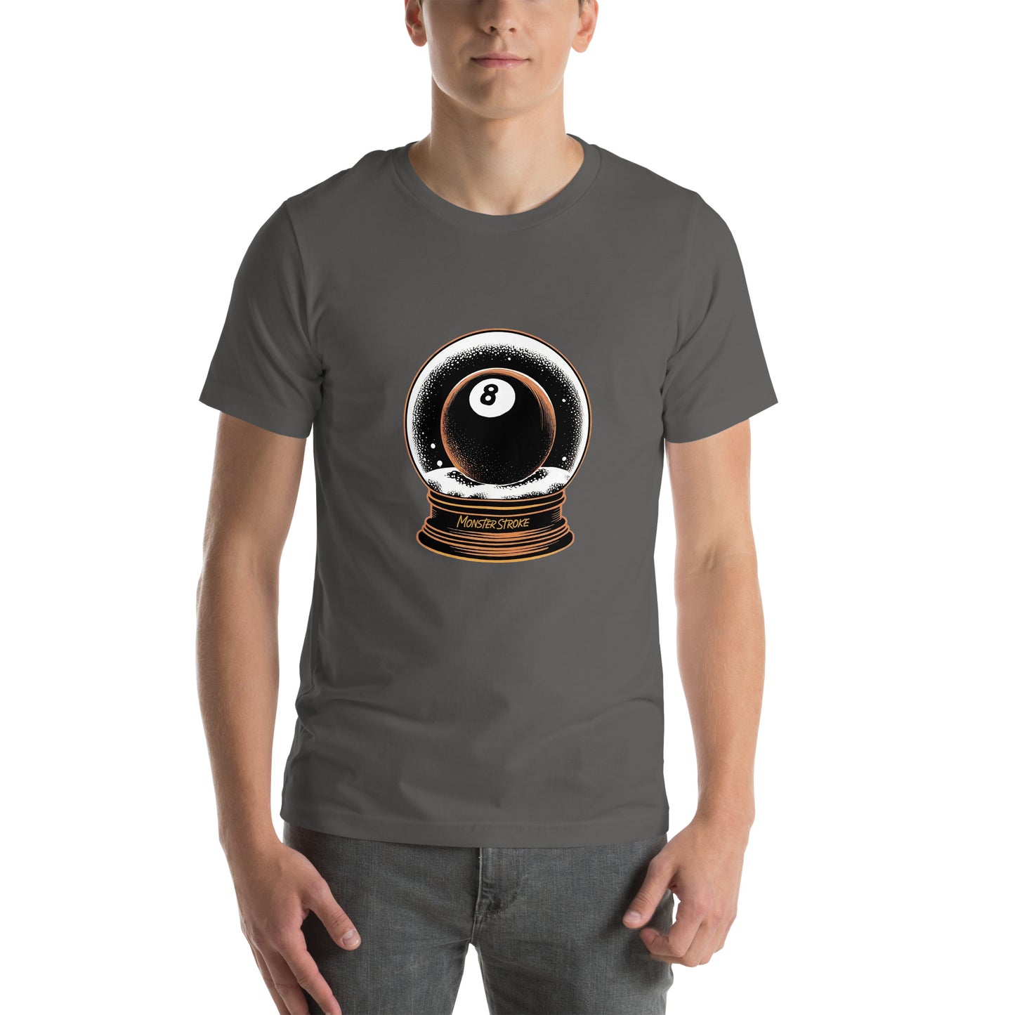 8-ball Snow Globe Unisex t-shirt