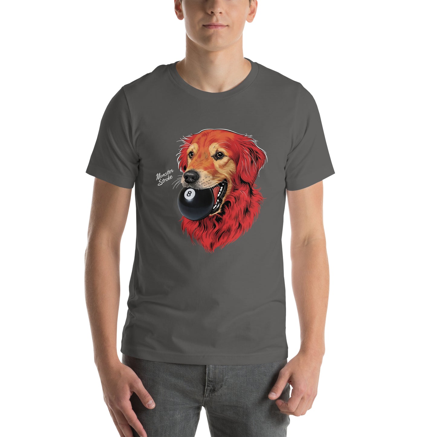 8-ball Dog Unisex t-shirt