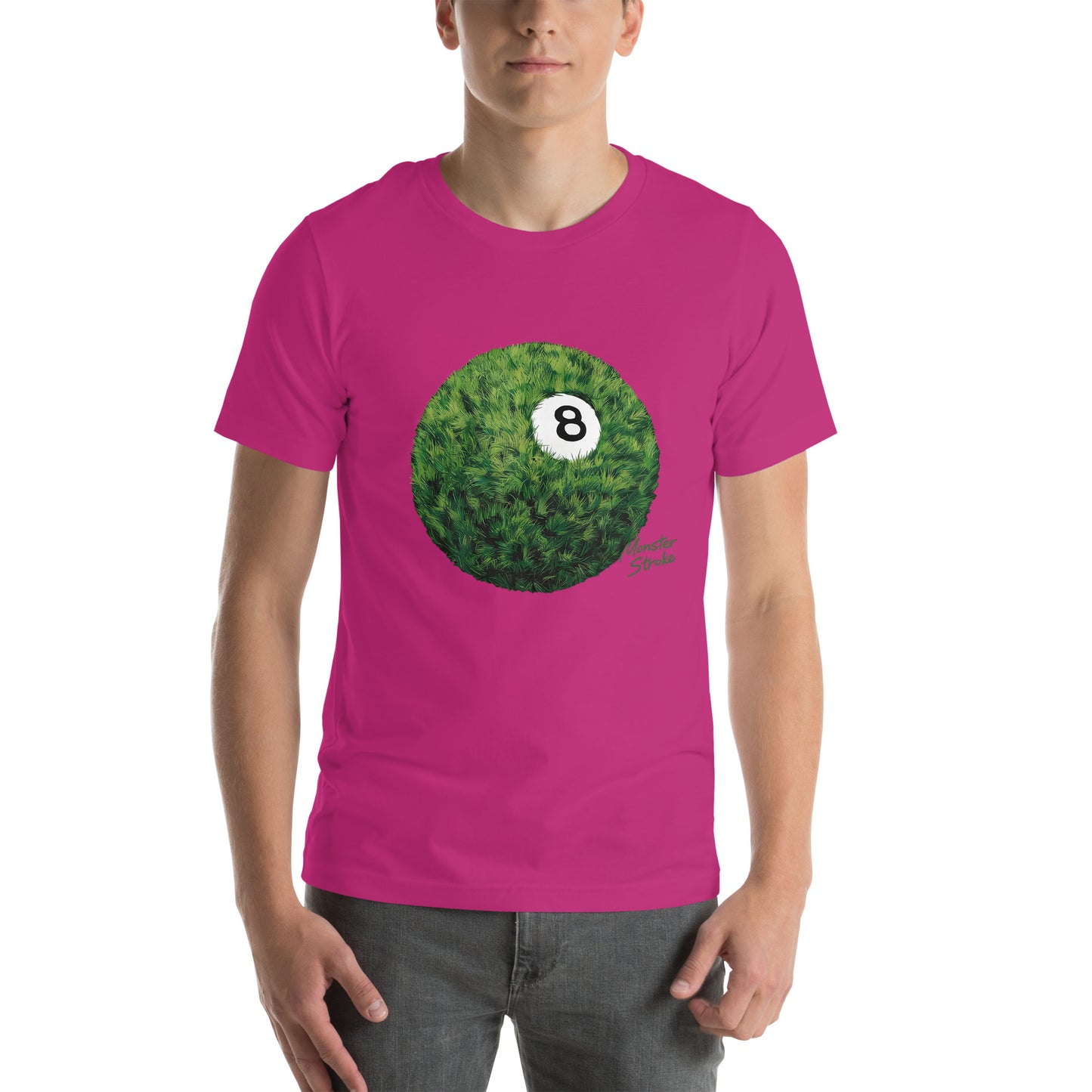 8-ball Grass billiards ball Unisex t-shirt