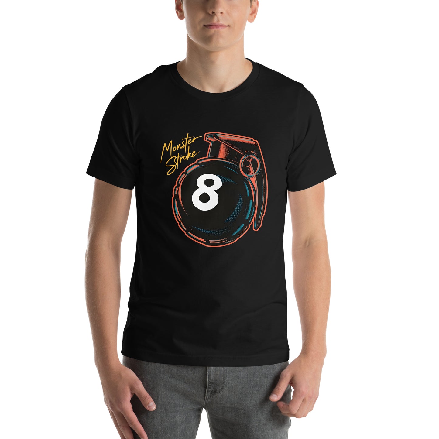 Monster Stroke 8-ball Grenade Unisex t-shirt