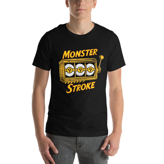 Monster Stroke Golden 9-ball Slot machine Unisex t-shirt