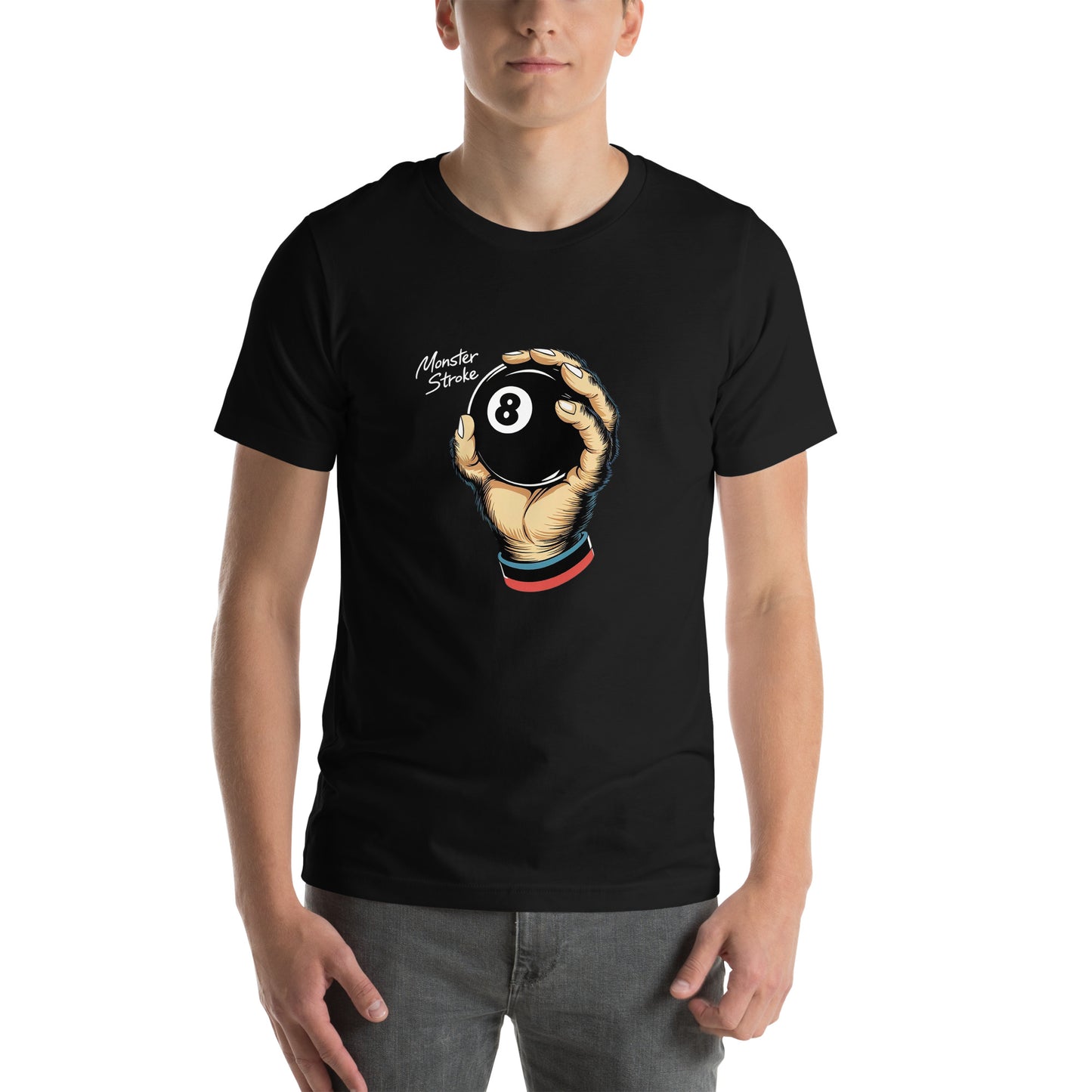 Monster Stroke 8-ball Monkey Paw Unisex t-shirt