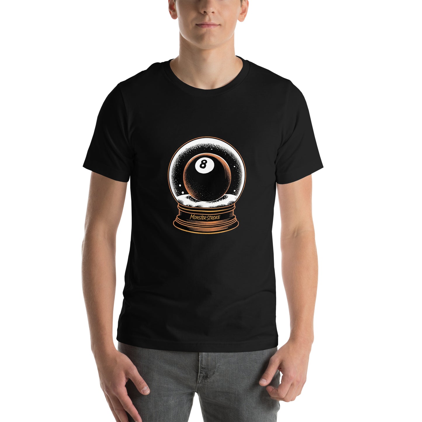 8-ball Snow Globe Unisex t-shirt