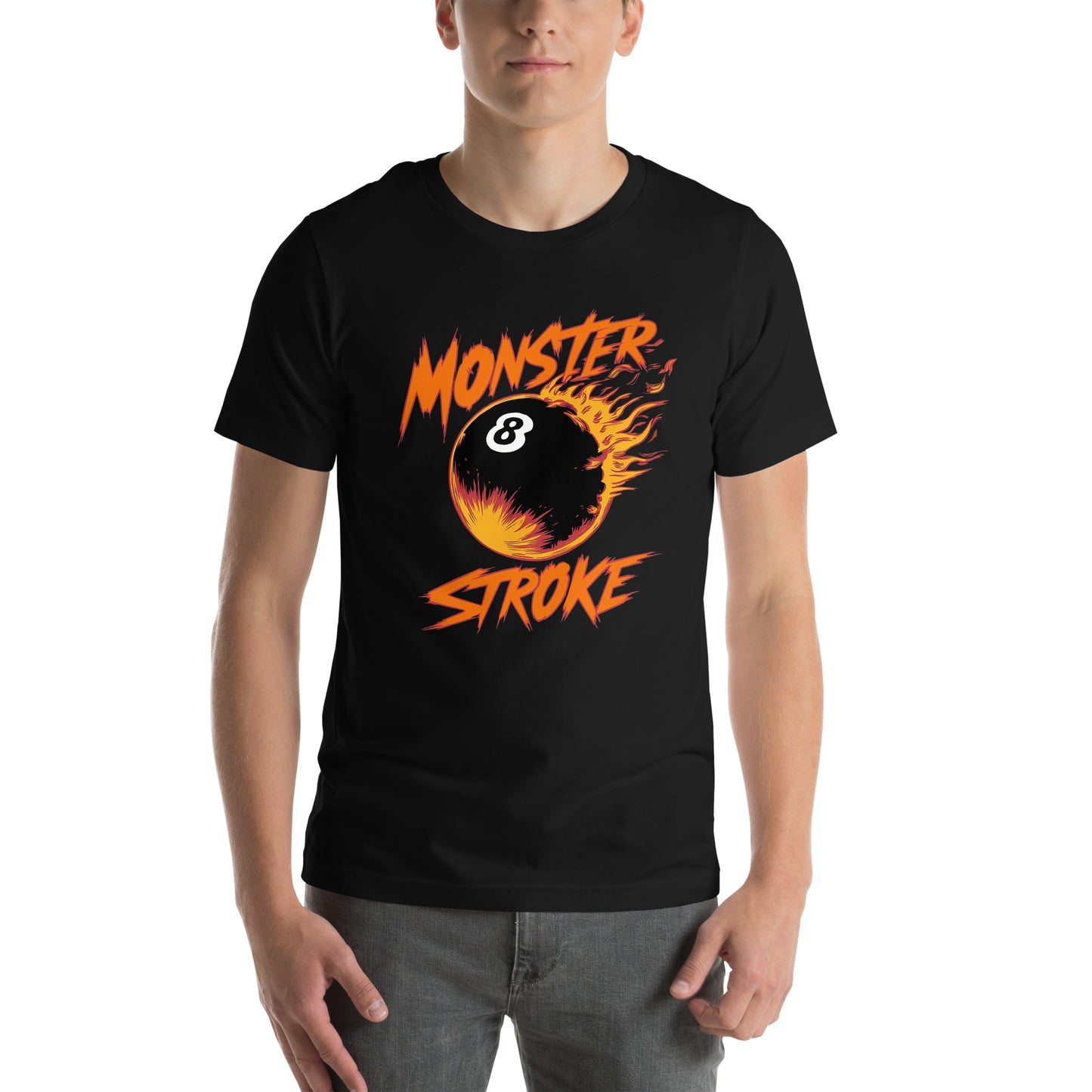 Monster Stroke 8-ball Asteroid Unisex t-shirt