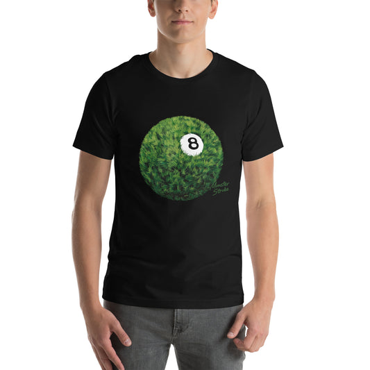 8-ball Grass billiards ball Unisex t-shirt