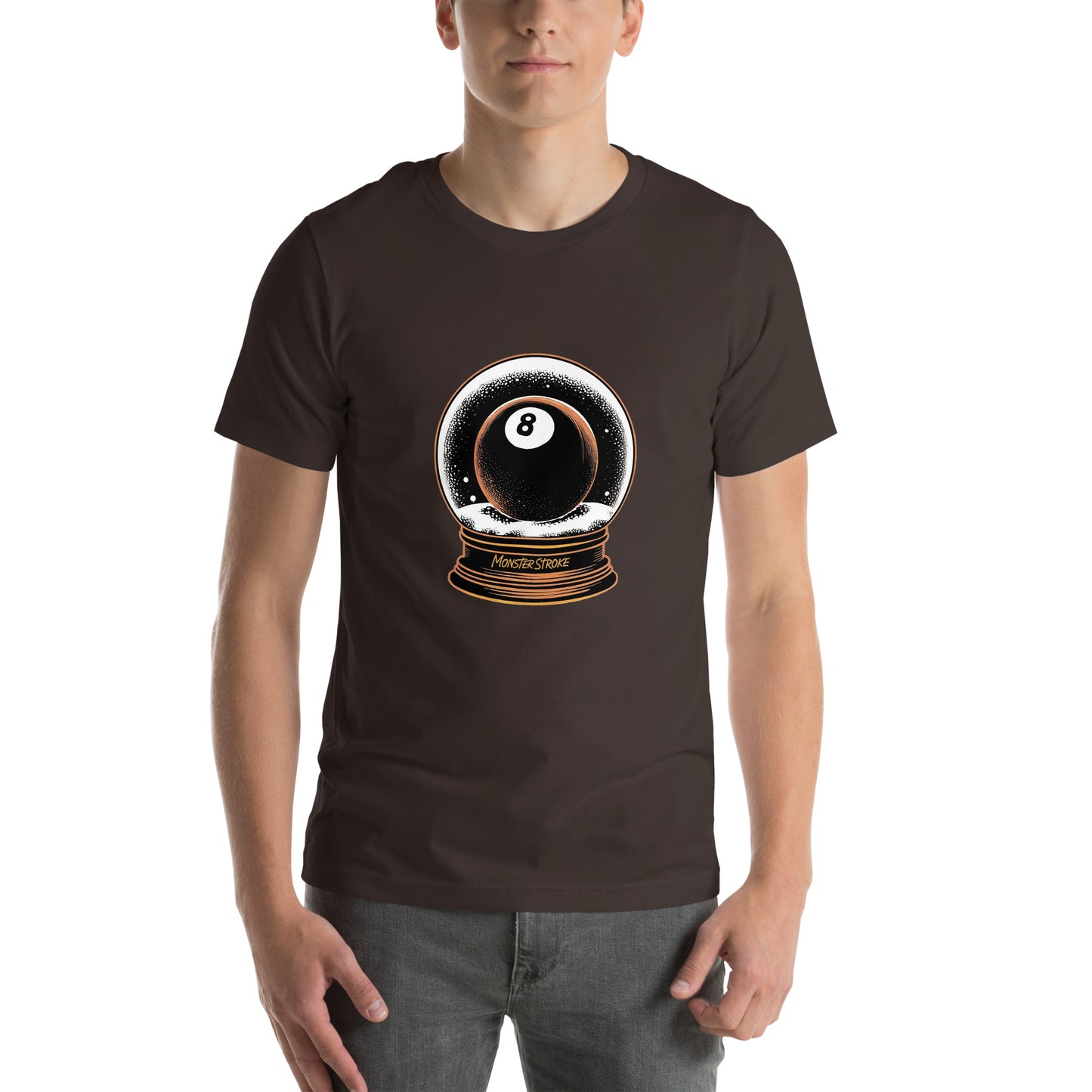 8-ball Snow Globe Unisex t-shirt