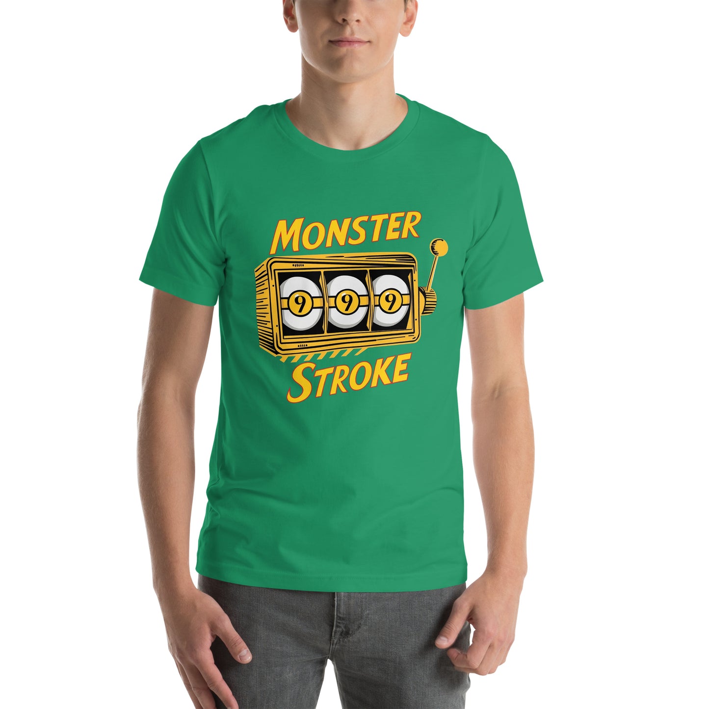 Monster Stroke Golden 9-ball Slot machine Unisex t-shirt