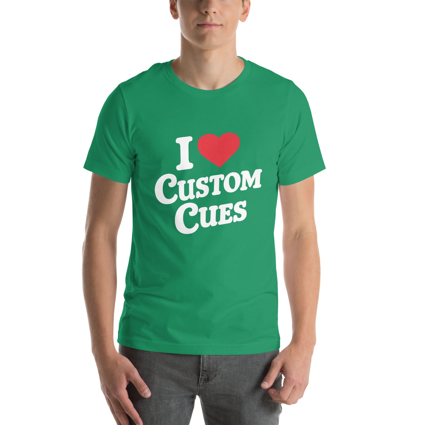 I ❤️ Custom Cues Unisex t-shirt