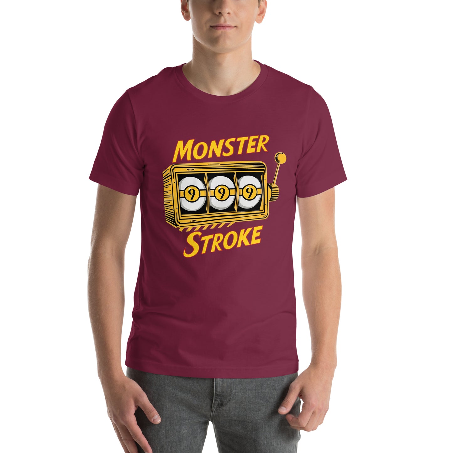 Monster Stroke Golden 9-ball Slot machine Unisex t-shirt