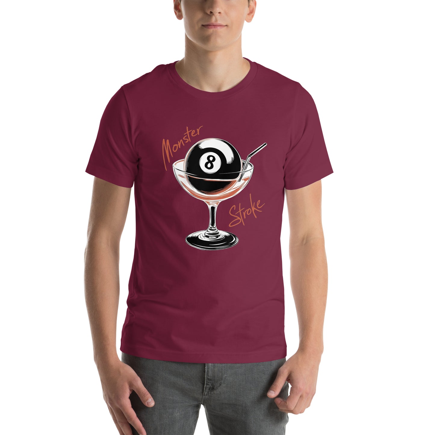 Monster Stroke 8-ball Cocktail Unisex t-shirt