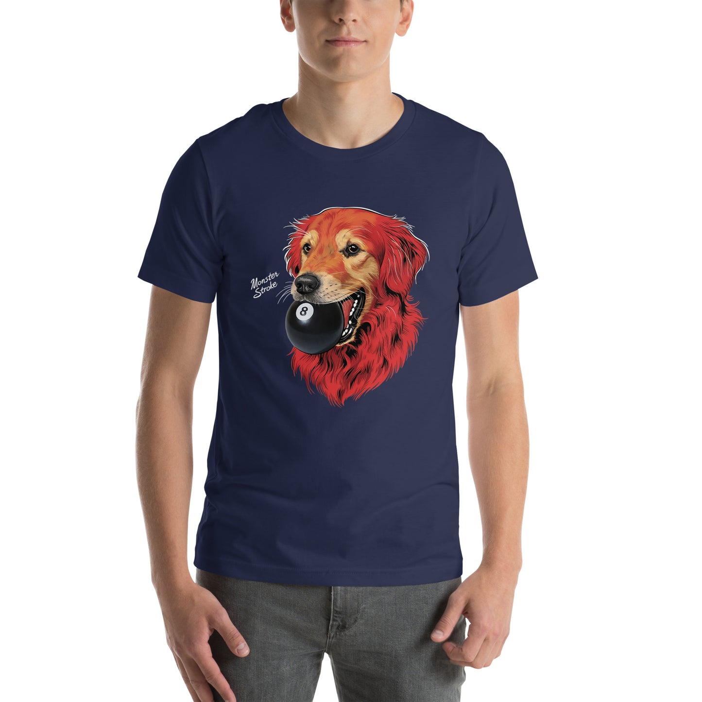 8-ball Dog Unisex t-shirt