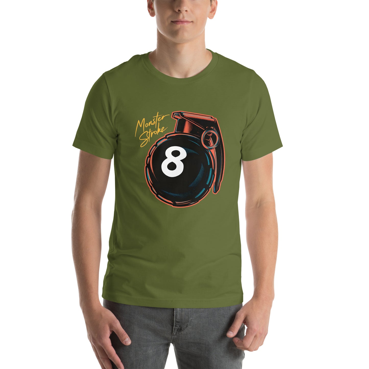 Monster Stroke 8-ball Grenade Unisex t-shirt