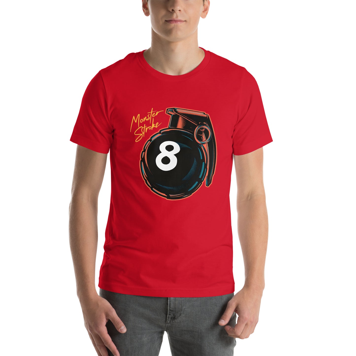 Monster Stroke 8-ball Grenade Unisex t-shirt