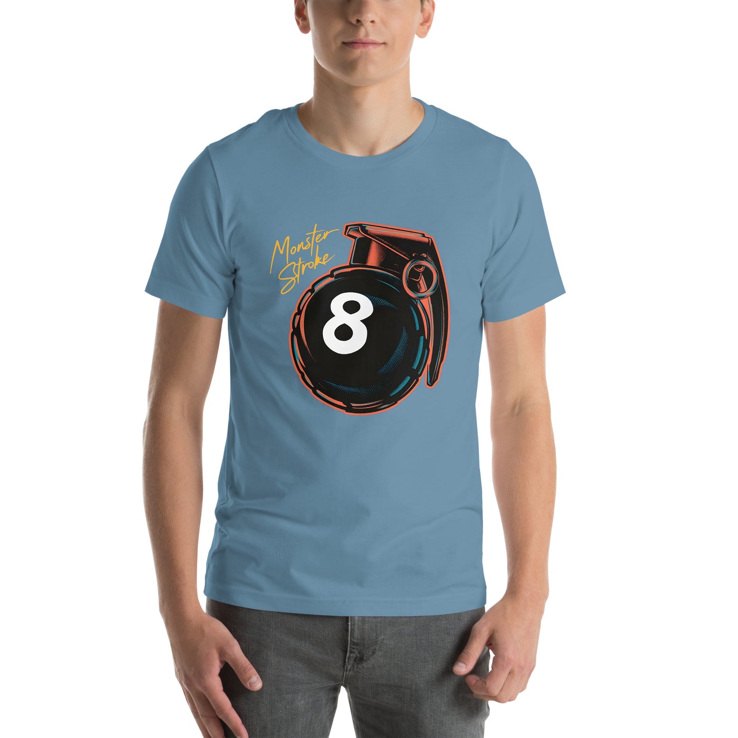 Monster Stroke 8-ball Grenade Unisex t-shirt