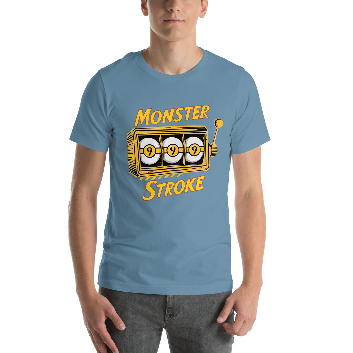 Monster Stroke Golden 9-ball Slot machine Unisex t-shirt