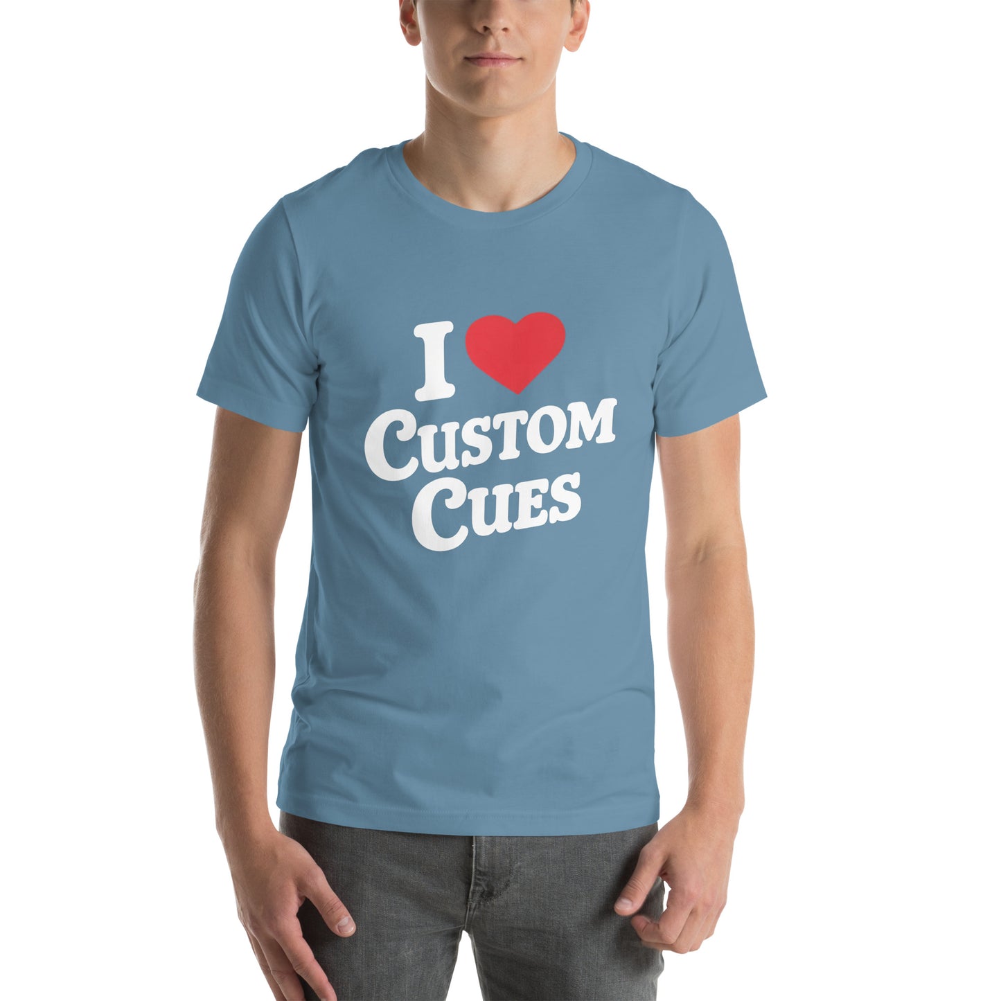 I ❤️ Custom Cues Unisex t-shirt