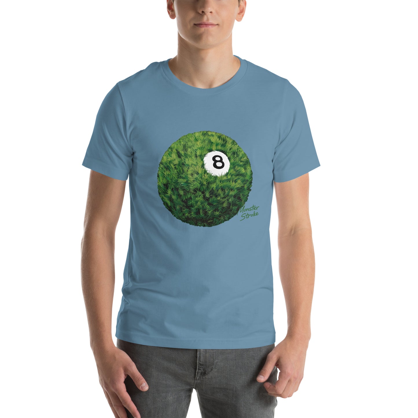 8-ball Grass billiards ball Unisex t-shirt