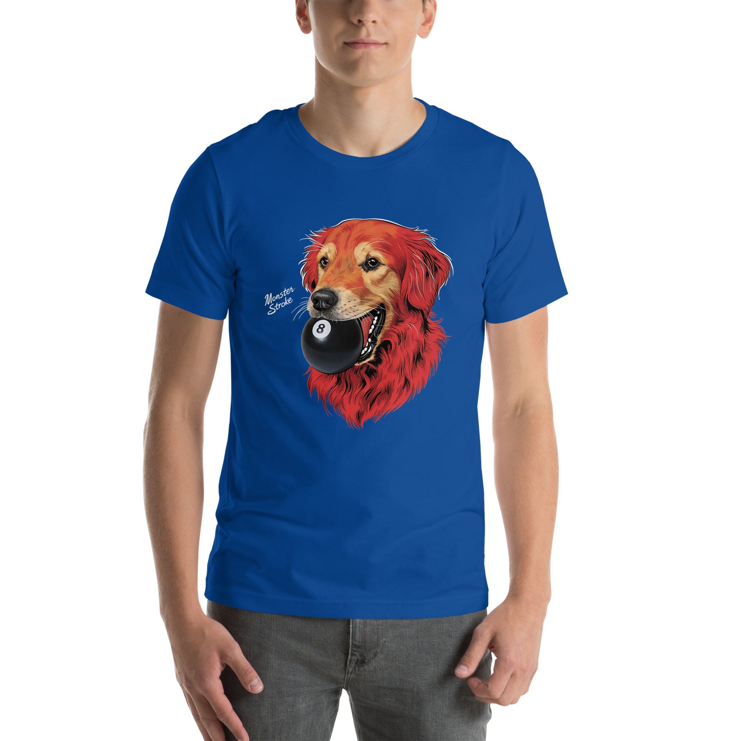 8-ball Dog Unisex t-shirt