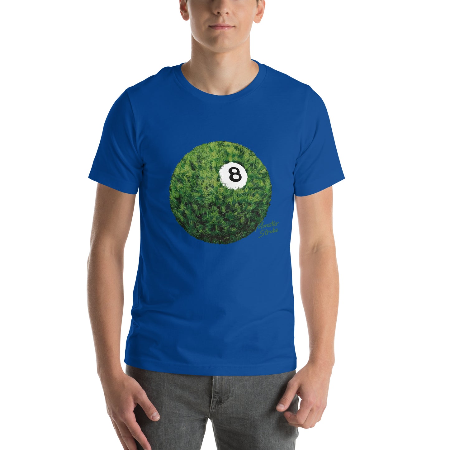 8-ball Grass billiards ball Unisex t-shirt