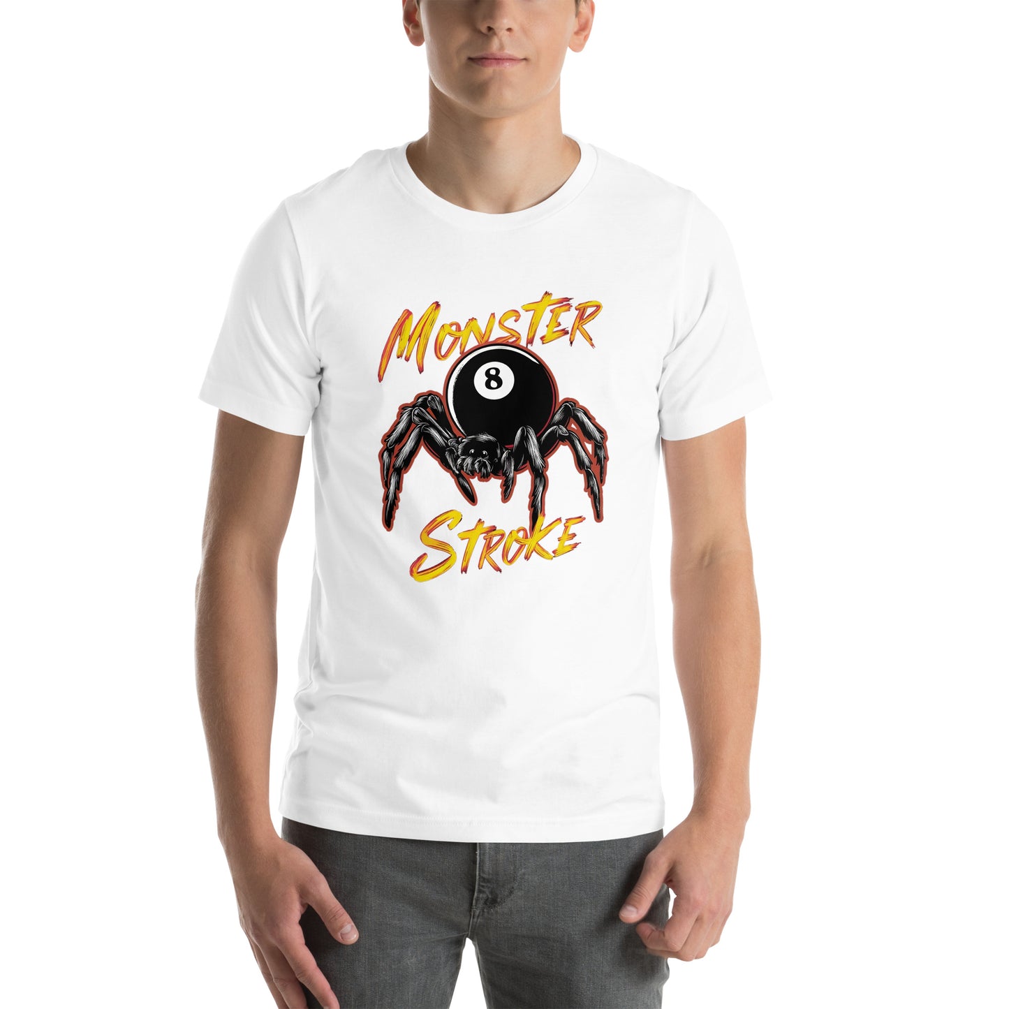 Monster Stroke 8-ball Spider Unisex t-shirt