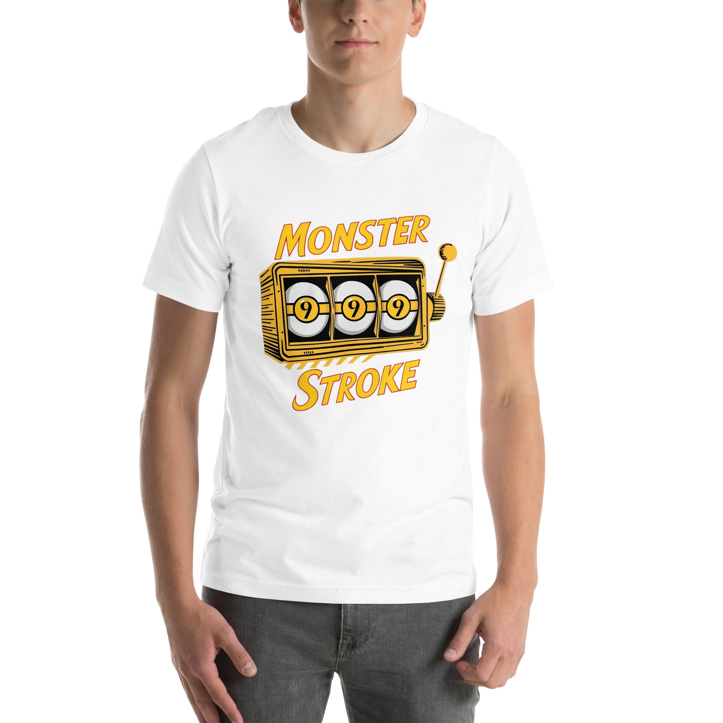 Monster Stroke Golden 9-ball Slot machine Unisex t-shirt