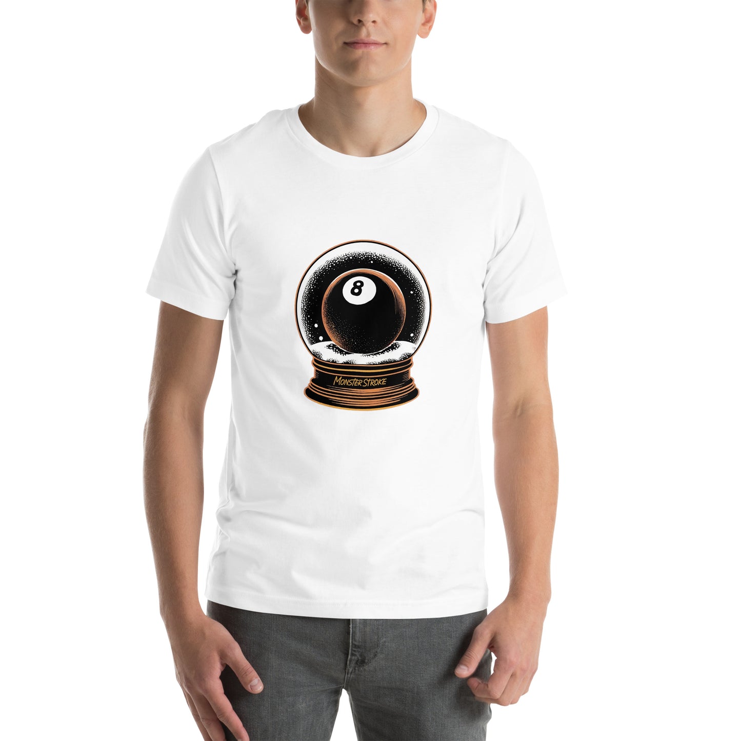 8-ball Snow Globe Unisex t-shirt