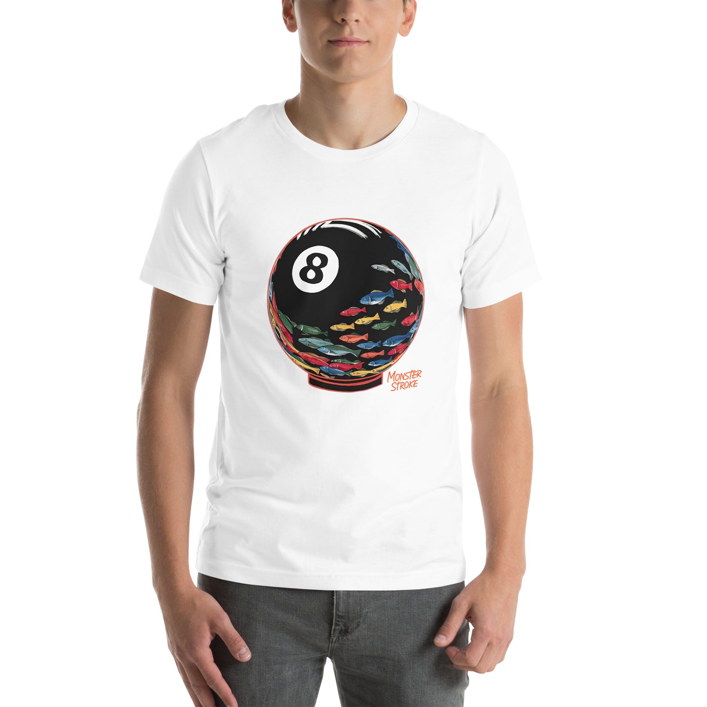 8-ball Fish Bowl Unisex t-shirt